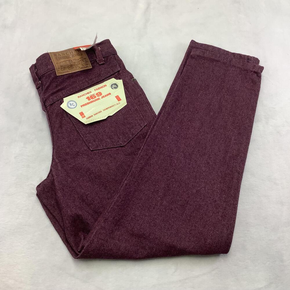 Rancher Jeans Kids Size 14 Purple 169 Preshrunk Straight Leg Denim Zip Fly RC